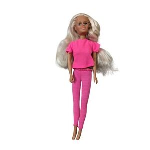 Vintage Uneeda Doll Co UD Co Fashion Doll Blonde Blue Eyes Pink Outfit 11.5‎ in